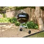 Weber Compact Kettle Barbacoa de Carbón - Negro - 57 cm, Acero Esmaltado, Ventilación, para 9 Cubiertos