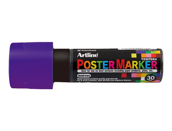 Artline EPP-30 Rotulador Poster Marker Punta Rectangular 30 mm Color Violeta