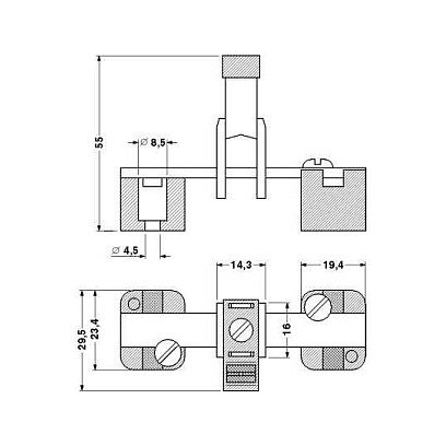 Phoenix Contact AKG 35 BU Terminal para cableado eléctrico Phoenix Contact AKG 35 BU Terminal para cableado eléctrico