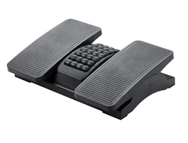 Q-connect Reposapiés Plástico Ajustable Derecha Izquierda Altura Masaje 430x320x110 mm