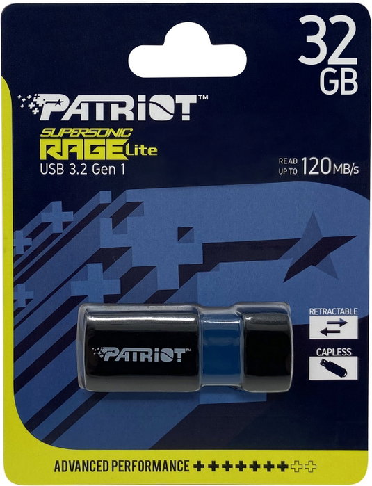 Patriot Supersonic Rage Lite 32 GB USB 3.2 Gen 1 Patriot Supersonic Rage Lite 32 GB USB 3.2 Gen 1