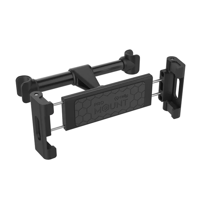 Celly MOUNTBACKTABBK Soporte pasivo para Tablets y UMPC en Coche, Ajustable 10.5-15 cm, Negro