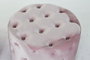 DKD Home Decor Set de 2 Reposapiés de Terciopelo Rosa