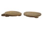 DKD Home Decor Centro de Mesa de Teca 30x30x6 cm Natural