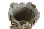 DKD Home Decor Macetero Tropical Crema Multicolor Leopardo Flores Magnesia 30 x 42 x 24 cm (2 Unidades)