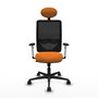 PIQUERAS Y CRESPO Silla de oficina Zulema Naranja y Negro