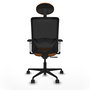 PIQUERAS Y CRESPO Silla de oficina Zulema Naranja y Negro