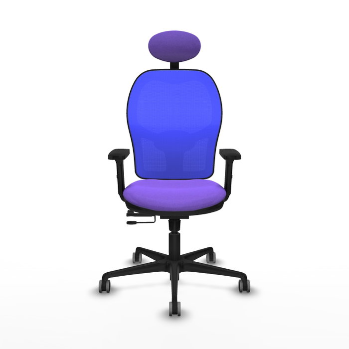 PIQUERAS Y CRESPO Silla de oficina Jorquera con mecanismo Sincro/Traslack, Azul y Lila PIQUERAS Y CRESPO Silla de oficina Jorquera con mecanismo Sincro/Traslack, Azul y Lila