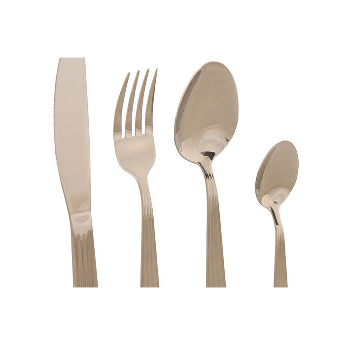 DKD Home Decor Set de Cubertería de 16 Piezas en INOX Plateado DKD Home Decor Set de Cubertería de 16 Piezas en INOX Plateado