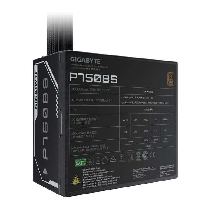 Gigabyte P750BS 750 W 80 PLUS Bronze ATX Gigabyte P750BS 750 W 80 PLUS Bronze ATX