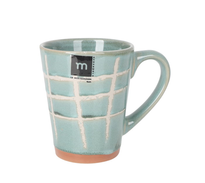 Inde Mug 320 cc "Cuadric" Diseño Cuadros (18 Unidades)