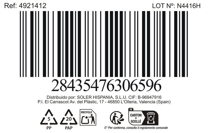 Inde Mug 320 cc "Cuadric" Diseño Cuadros (18 Unidades)