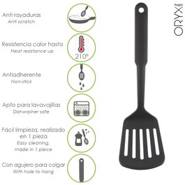 ORYX Espátula Rasera Cocina Nylon Basic 32,5 x 9 cm