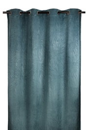 DKD Home Decor Cortina Jaquard Turquesa 140x260 cm
