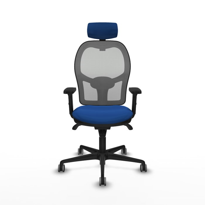 PIQUERAS Y CRESPO Silla de oficina Jorquera con Mecanismo Sincro Azul y Gris