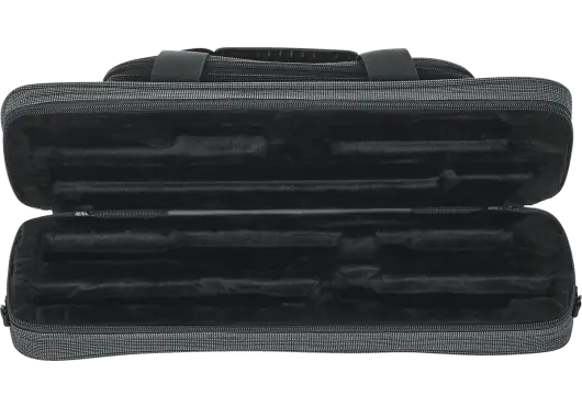Gator Funda Blanda Flauta Travesera - Gris/Negro, 46.3 x 17 x 9 cm