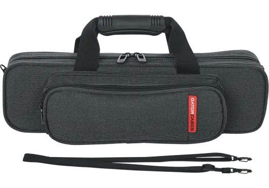 Gator Funda Blanda Flauta Travesera - Gris/Negro, 46.3 x 17 x 9 cm