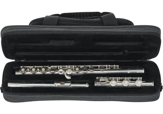 Gator Funda Blanda Flauta Travesera - Gris/Negro, 46.3 x 17 x 9 cm