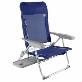 Color Baby Silla de Playa Aluminio Plegable con Mesa y Cojín