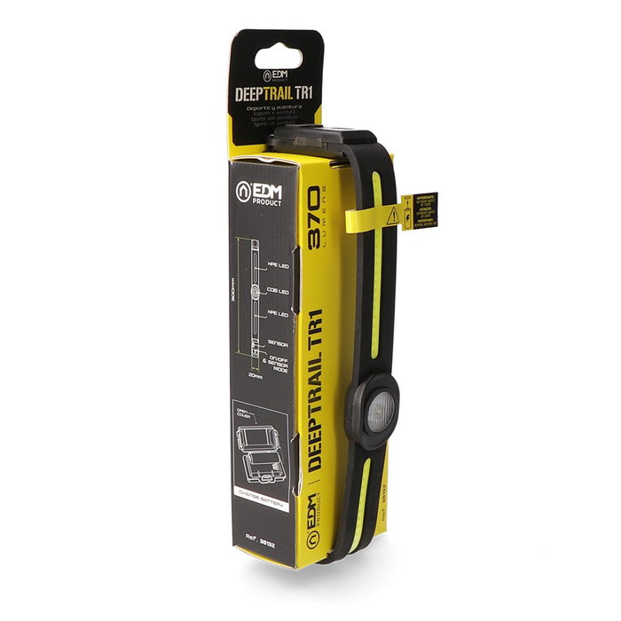 Edm Deeptrail TR1 Linterna frontal LED recargable USB-C