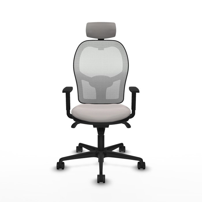 PIQUERAS Y CRESPO Silla de oficina Jorquera blanca con mecanismo sincro PIQUERAS Y CRESPO Silla de oficina Jorquera blanca con mecanismo sincro