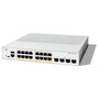 Cisco Systems Inc. CATALYST 1300 C1300-16P-4X, Switch de 16 Puertos Gigabit Ethernet PoE Gestionado L2/L3, 4 Puertos SFP+, Metal Blanco