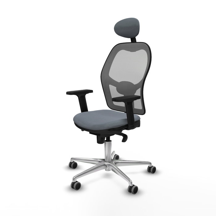 PIQUERAS Y CRESPO Silla de oficina Jorquera Gris con mecanismo Sincro PIQUERAS Y CRESPO Silla de oficina Jorquera Gris con mecanismo Sincro
