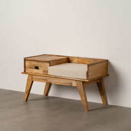 Banco Natural Madera de Mango 98 X 46 X 54 cm