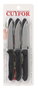Cuyfor Set 6 Cuchillos Filo 10 cm Acero Inoxidable Mango Ergonómico Profesional (24 Unidades)
