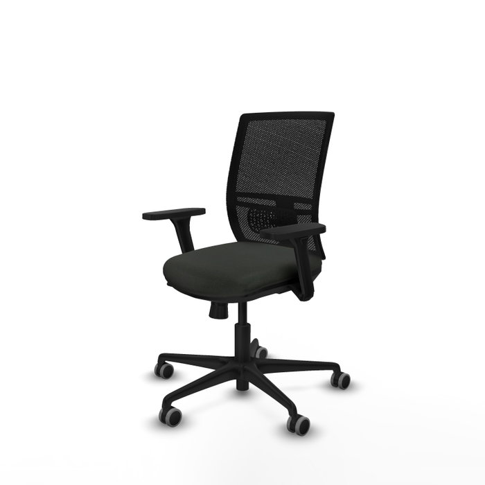PIQUERAS Y CRESPO Silla de oficina Yunquera con mecanismo Sincro/Traslack, Brazos 3D, Negro PIQUERAS Y CRESPO Silla de oficina Yunquera con mecanismo Sincro/Traslack, Brazos 3D, Negro
