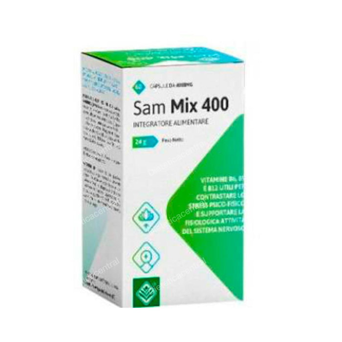 Gheos Sam Mix 400 - Complemento alimenticio con S-Adenosil Metionina, Vitaminas B6, B12, E, Ácido fólico y Molibdeno - 60 cápsulas gastroresistentes Gheos Sam Mix 400 - Complemento alimenticio con S-Adenosil Metionina, Vitaminas B6, B12, E, Ácido fólico y Molibdeno - 60 cápsulas gastroresistentes