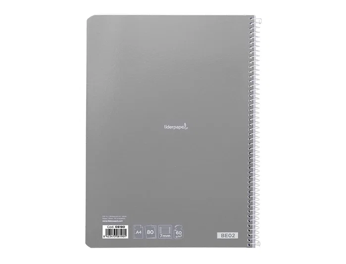 Liderpapel Cuaderno Espiral Micro Smart A4 Tapa Blanda 80 Hojas