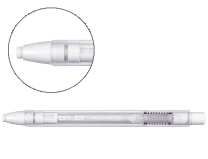 Q-connect Portagomas con clip e incluye goma blanca redonda 5x90 mm Q-connect Portagomas con clip e incluye goma blanca redonda 5x90 mm