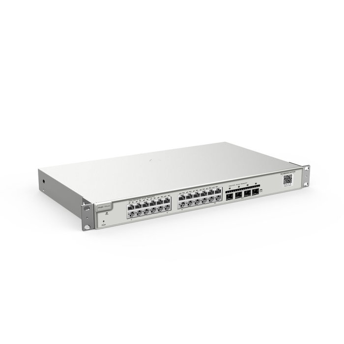 Ruijie Networks RG-NBS3200-24GT4XS Switch Gestionado L2, 24 Puertos Gigabit y 4 SFP+ 10G, Gris Ruijie Networks RG-NBS3200-24GT4XS Switch Gestionado L2, 24 Puertos Gigabit y 4 SFP+ 10G, Gris