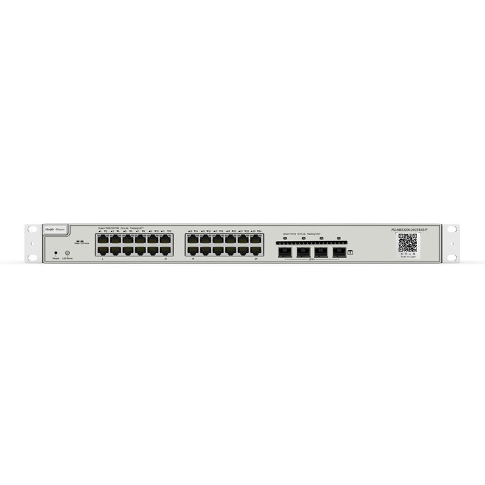 Ruijie Networks RG-NBS3200-24GT4XS Switch Gestionado L2, 24 Puertos Gigabit y 4 SFP+ 10G, Gris Ruijie Networks RG-NBS3200-24GT4XS Switch Gestionado L2, 24 Puertos Gigabit y 4 SFP+ 10G, Gris