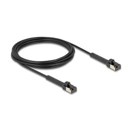 DeLOCK Cable de red RJ45 Slim Cat.6A U/FTP 3 m Negro