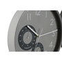 DKD Home Decor Set de 2 Relojes de Pared con Termómetro e Higrómetro, PVC, Negro/Gris