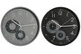 DKD Home Decor Set de 2 Relojes de Pared con Termómetro e Higrómetro, PVC, Negro/Gris