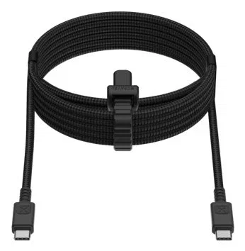 Xtorm CX3091 Cable USB-C a USB-C 1,5 m Negro - Conector Doble Macho para Carga y Datos, Carga Rápida PD hasta 240 W