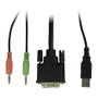 Inter-Tech KVM Switch AS-21DA DVI de 2 puertos, Metal, Front US