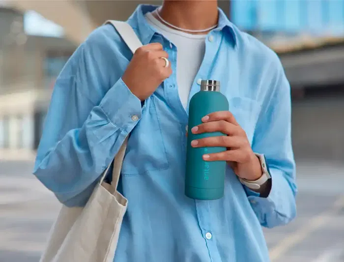 Antartik Botella Portalíquidos Isotérmica de Acero Inoxidable Libre de BPA, Turquesa, 500 ml Antartik Botella Portalíquidos Isotérmica de Acero Inoxidable Libre de BPA, Turquesa, 500 ml