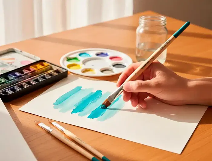 Liderpapel Pincel Nº 16 Filbert / Lengua de Gato Pelo Sintético Certificado para Acrílica y Acuarela