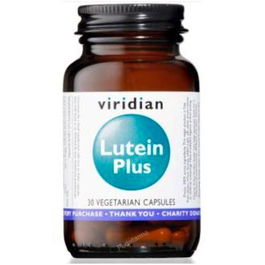 VIRIDIAN Luteina Plus 30 Cápsulas Vegetales con Arándano, Vitamina E y Zinc