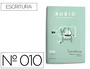 Rubio Cuaderno Caligrafía Nº 010 para Desarrollo de Destrezas Motrices y Lenguaje Escrito Certificado FSC