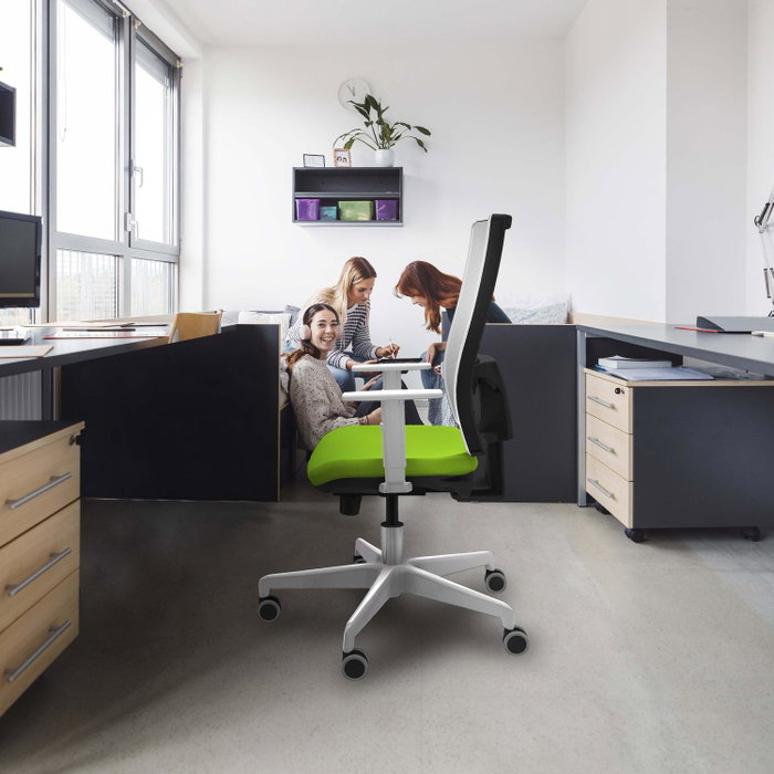 PIQUERAS Y CRESPO Silla de oficina Horna Marrón y Blanco