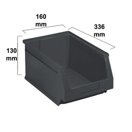 TAYGR Cubo de almacenaje industrial Gris N53 336X160