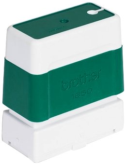 Brother PR1850G6P Montura de Sello Automático 18 mm x 50 mm, Pack de 6, Verde/Blanco