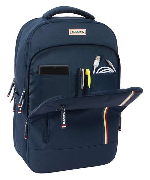 El Ganso Mochila Portátil Eclipse 15,6" para Tablet y USB con Puerto, 29x44x15 cm