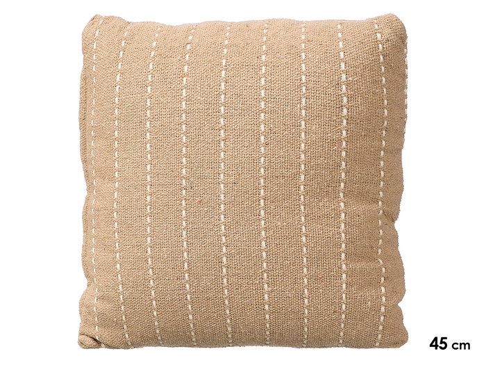 GIFTDECOR Cojín Rayas Punto Beige 45x45cm GIFTDECOR Cojín Rayas Punto Beige 45x45cm