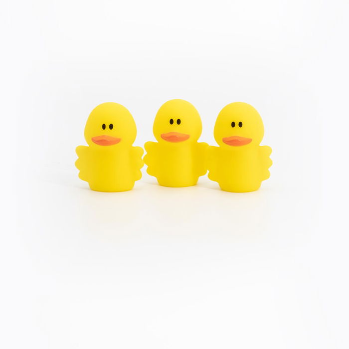Tachan Set de 5 Marionetas de Baño Patito Feo para Niños +3 Años Juguetes de Goma para Estimular Imaginación
